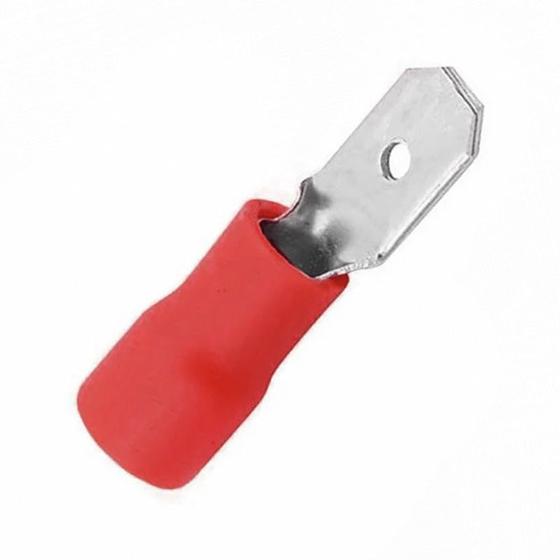 Imagem de Terminal Pré-Isolado Macho Vermelho-6 0,5/1,5mm Com 100 Eletrorastro