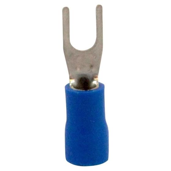 Imagem de Terminal Pré-Isolado Tipo Forquilha 2,5mm Azul com 100 unidaes Penzel