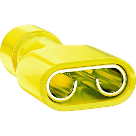 Imagem de Terminal. Sforplast Femea Totalmente Isolado Nylon 4 A 6Mm - Amarelo