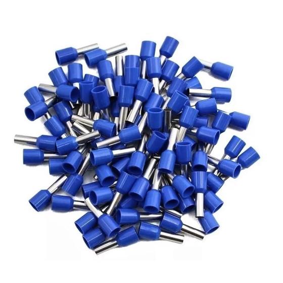 Imagem de Terminal Tubular Ilhós 2,5mm Azul Decorlux 500 Unidades