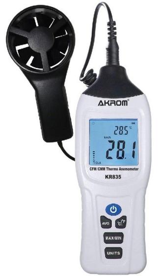 Imagem de Termo anemômetro com cálculo da vazão de ar - Akrom KR835