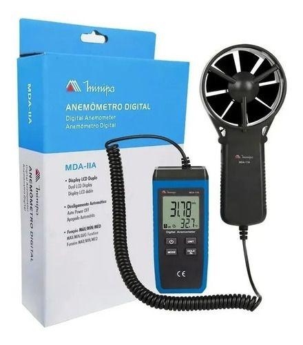 Imagem de Termo Anemômetro Digital Display Lcd Duplo Mda-11a Minipa
