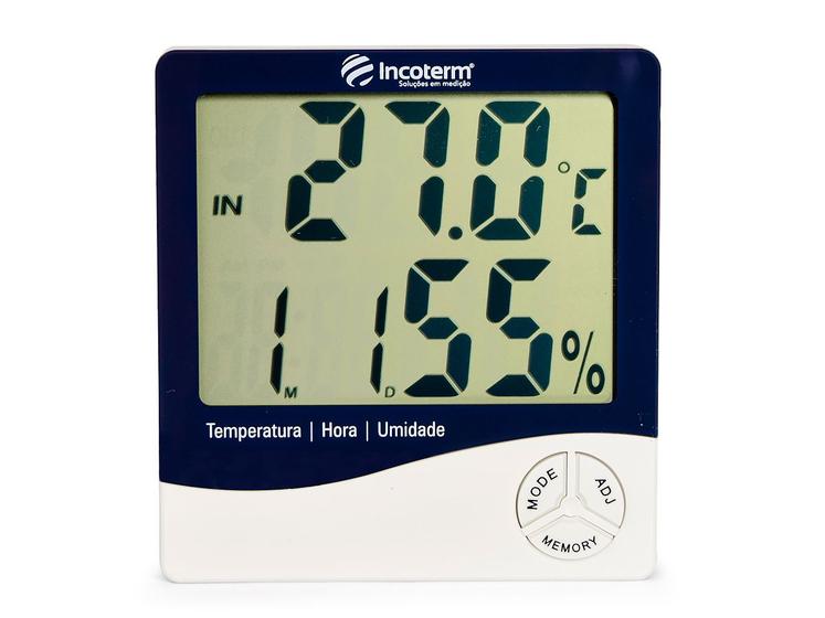 Imagem de Termo-higrometro digital -10c +50c 20 90% ur maxima e minima incoterm.