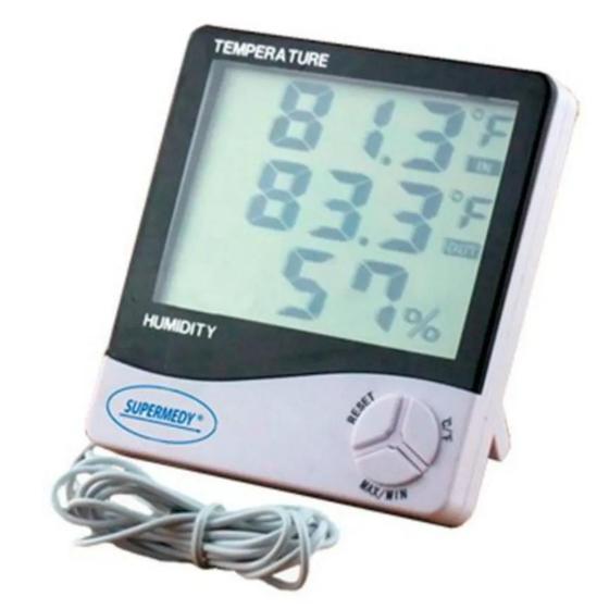 Imagem de Termo-Higrômetro Digital com Cabo Supermedy