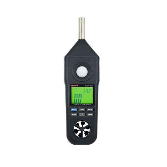 Imagem de Termo Higrômetro Digital Sonômetro Luxímetro Anemômetro Termômetro Rs-232 Thdla-500 Portátil Instrutherm
