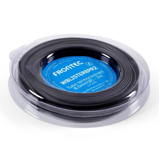 Imagem de Termocontratil Wblister8pr2 8MM Até 4MM Preto Com 2M Frontec