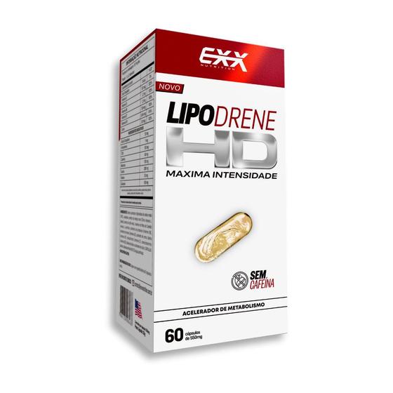 Imagem de Termogênico Sem Cafeina Lipo Drene HD  Exx Nutrition