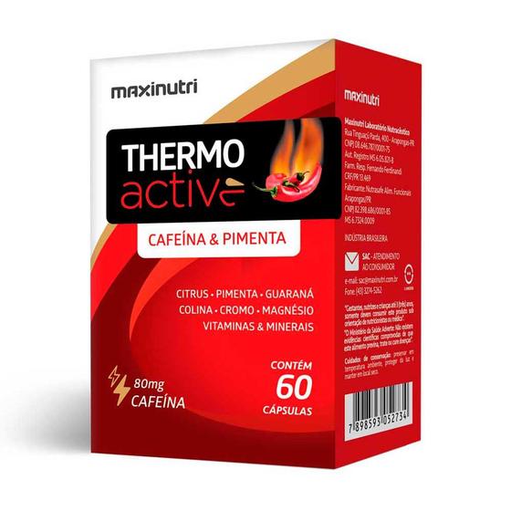 Imagem de Termogênico Thermo Active 60 Cápsulas Maxinutri