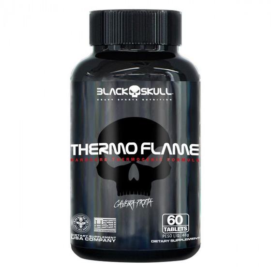 Termogênico Thermo Flame 60 Tabs - Black Skull Menor preço em Termogênico Thermo Flame 60 Tabs - Black Skull