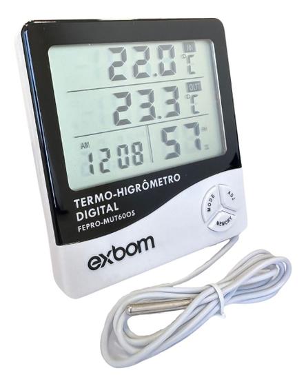 Imagem de Termohigrômetro Com Sensor Externo E Certificado Calibração