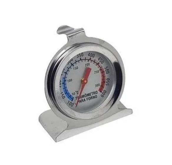 Imagem de Termômetro Analógico Aço Inox p/ Forno 300ºC - Hauskraft 002