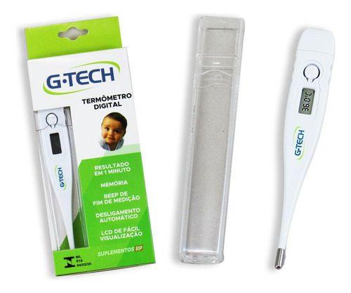 Imagem de Termômetro Clínico Axilar Digital Febre Th1027 Branco G-tech