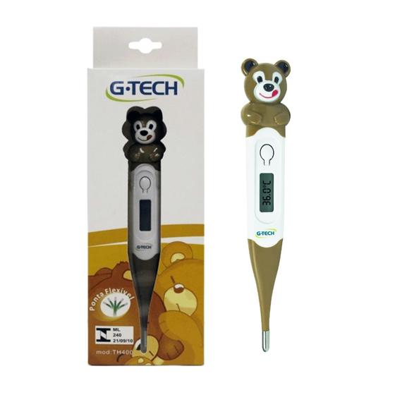 Imagem de Termômetro Clinico Digital Infantil Urso Ponta Flexível (G-TECH)