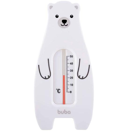 Imagem de Termômetro de Banheira Buba Termômetro de Banho Infantil para Bebê Urso Polar Branco