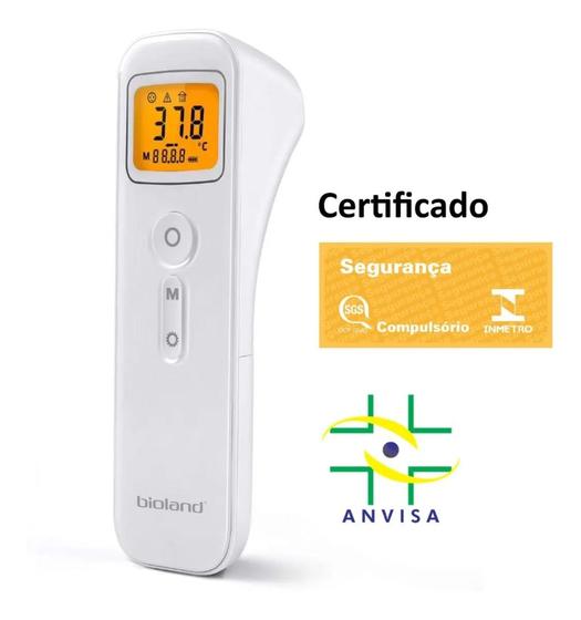 Termômetro De Testa Digital Laser Infravermelho Bioland Novo Certificado Inmetro Menor preço em Termômetro De Testa Digital Laser Infravermelho Bioland Novo Certificado Inmetro