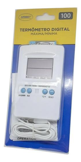 Imagem de Termômetro Digital Com Sensor Externo Para Câmara Frigorífica Fria Cooler Freezer Geladeira