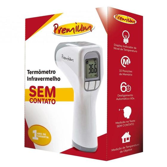 Termômetro digital de testa - sem contato - premium - g-tech Menor preço em Termômetro digital de testa - sem contato - premium - g-tech