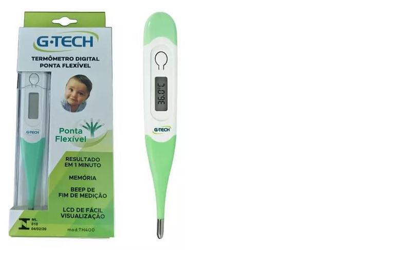 Imagem de Termômetro Digital G-tech Com Ponta Flexível Verde Th400