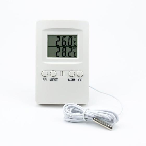Imagem de Termometro digital maxima e minima com alarme -20c+50:0,1c ext -50c+70:0,1c incoterm.