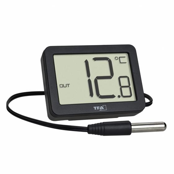 Imagem de Termometro digital temp interna e externa cabo 3m tfa