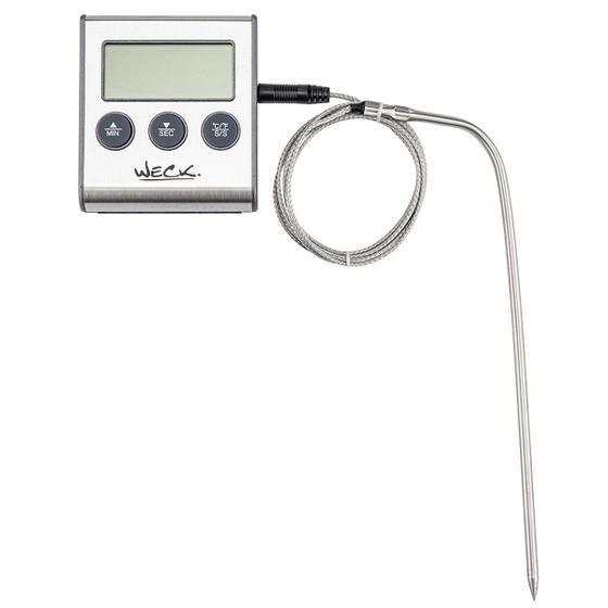 Imagem de Termômetro e Timer Digital Com Espeto e Fio -50 A 300C