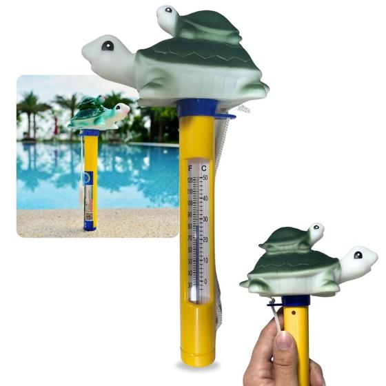 Imagem de Termometro Flutuante para Piscina Modelo Tartaruga Medidor de Temperatura Spa / Ofuro Nautilus