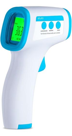 Imagem de Termometro Infravermelho Sem Contato Hc260 Multilaser Com Indicador Por Cores - Hc260