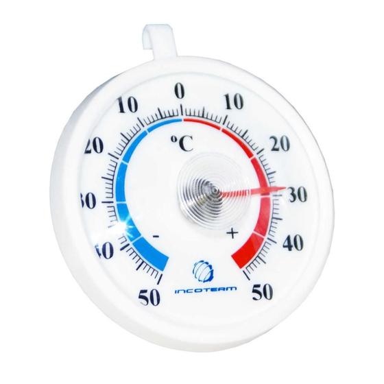 Imagem de Termômetro p/ Refrigeração Bimetálico -50+50 - Incoterm