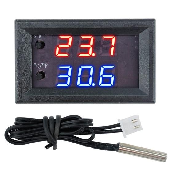 Imagem de Termostato Digital W1209-WK DC12V com Sensor