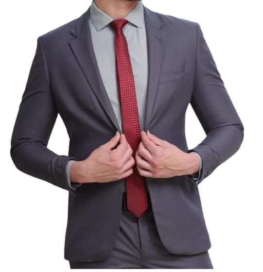 Terno Completo Masculino Slim - PALETO E CALCA - Super Oferta Menor preço em Terno Completo Masculino Slim - PALETO E CALCA - Super Oferta