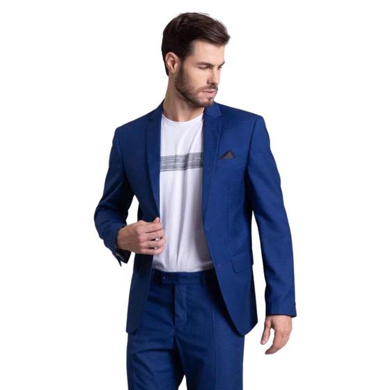 Imagem de Terno costume azul royal masculino marca docthos tecido PV