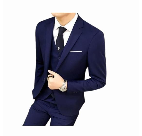Imagem de Terno Executivo Slim Corte Italiano De Luxo (calça E Blazer) 7 Cores - Shopping do Terno