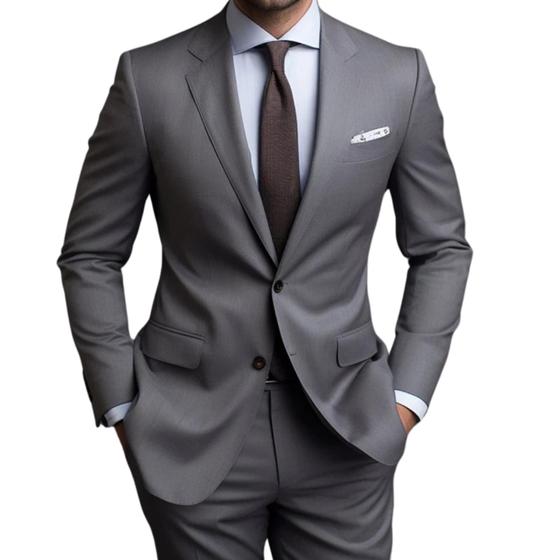 Imagem de Terno Executivo Slim Corte Italiano De Luxo (calça E Blazer) 7 Cores - Shopping do Terno