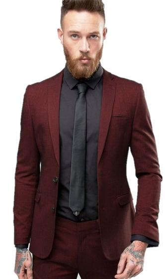 Imagem de Terno Executivo Slim Corte Italiano De Luxo (calça E Blazer) 7 Cores - Shopping do Terno