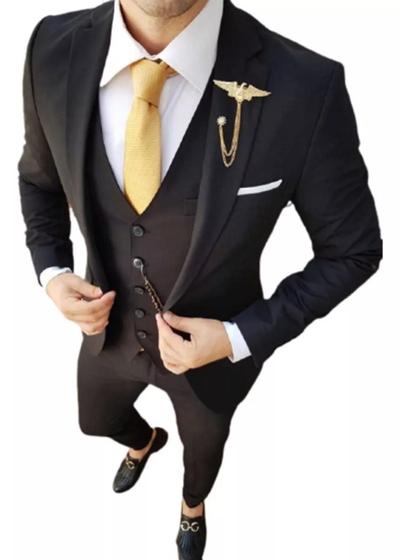 Imagem de Terno Masculino Slim Para Casamento Luxo Blazer + Calça Lançamento