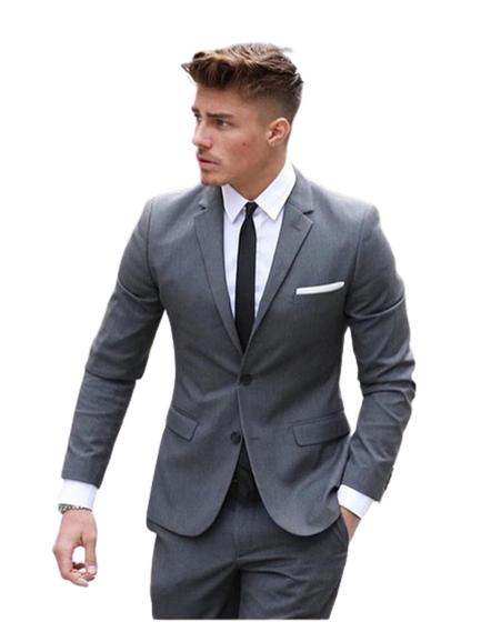 Terno Slim Fit Masculino Paletó e calça Black November - Fressart ...
