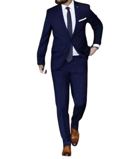 Terno Slim Fit Masculino Premium Paletó e calça Premium Menor preço em Terno Slim Fit Masculino Premium Paletó e calça Premium