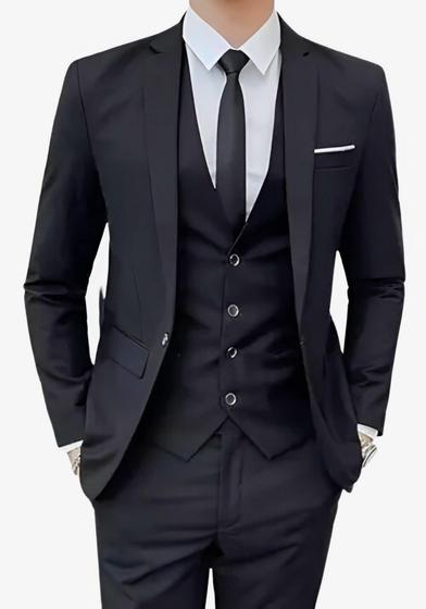 Terno Slim Italino - Kit Paletó + Calça Masculino Menor preço em Terno Slim Italino - Kit Paletó + Calça Masculino