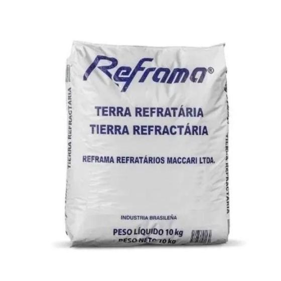 Imagem de Terra Refrataria 10Kg Massa Refrátaria Reframa