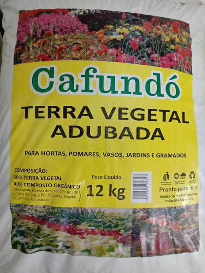 Imagem de Terra Vegetal Adubada CAFUNDÓ 12kg - pronta p/ uso