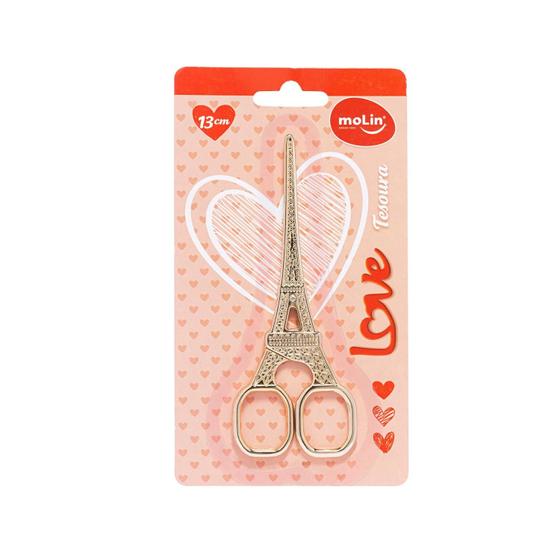 Imagem de Tesoura 13cm Molin - Love Eiffel Tower