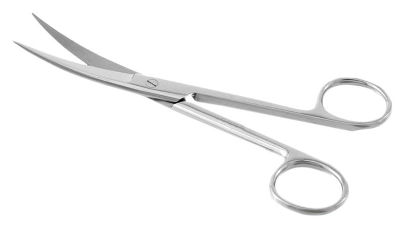 Imagem de TESOURA CIRURGICA 15 CM CURVA Ponta Fina/Fina