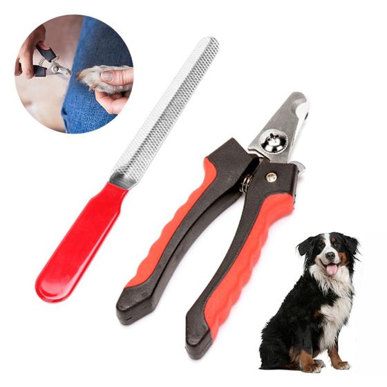 Imagem de Tesoura Corta Unha De Filhotes P/ Cachorros E Gatos Com Lixa