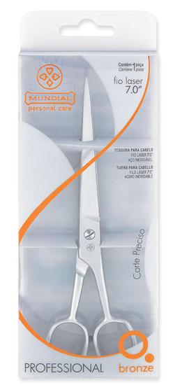 Imagem de Tesoura Cortar Cabelo Laser 7 Bc-344 Mundial