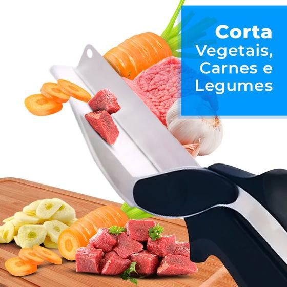 Imagem de Tesoura Corte Cozinha Fatiadora De Alimentos Legumes Carnes