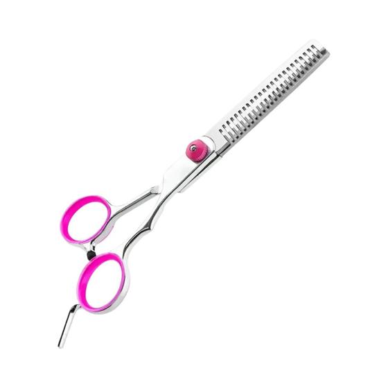 Imagem de Tesoura de Tosa para Cães com Revestimento de Titânio - Pontas Redondas e Kit de Corte Preciso