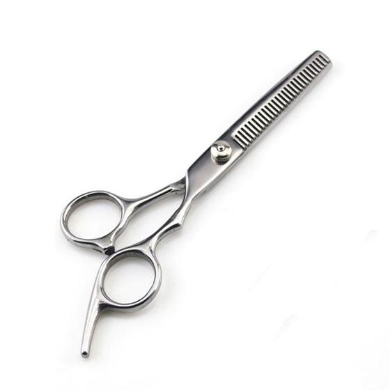 Imagem de Tesoura Dentada para cortar cabelo fio a laser e desbastadora para barbeiro e cabelereiro