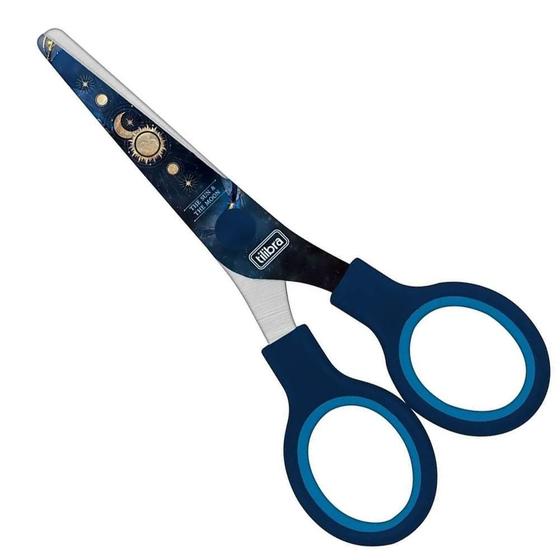 Imagem de Tesoura Escolar 12,6Cm Magic Blister Azul Tilibra