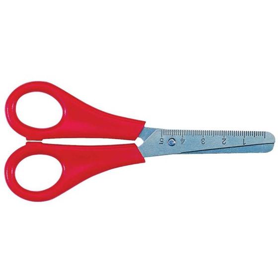 Imagem de Tesoura Escolar CIS KS-95C com Régua Plástica 13,5CM - Caixa com 20 Unidades