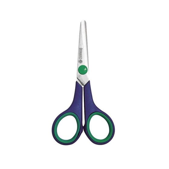 Tesoura escolar mista cushion soft 13,3cm mundial Menor preço em Tesoura escolar mista cushion soft 13,3cm mundial